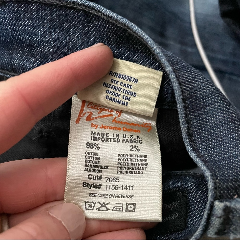 Citizens of Humanity Avedon Stretch Low Waist Skinny Leg Designer Casual Jeans - Picture 6 of 10